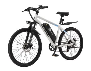 Ebike,500W Motor,36V10.4Ah Battery,26 Inches (Color: White)