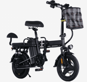 Electric Bike-A9 Includes The Last Leg Excluding Islands And Remote Areas (Color: Black)