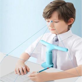 Sitting Posture Corrector; Anti-hunchback; Anti-bow Correction; Cervical Vertebra; Anti-neck Forward; Suitable For Primary School Children; Readi (Material: ABS, Color: Blue)