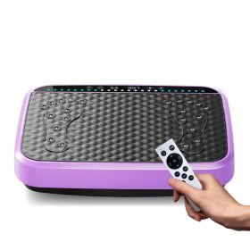 Vibration Plate Exercise Machine, Whole Body Fitness Platform for Lymphatic Drainage, Vibrating Shaker Board with 120 Speed Levels (Main Color: Purple, Main Material: Rubber)