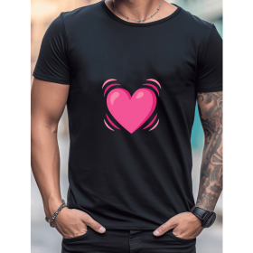 Celebrate in Style with This 100% Cotton Men's Valentine's Day Tee (Style: 302)