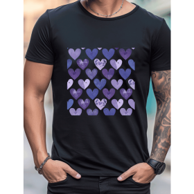 Celebrate in Style with This 100% Cotton Men's Valentine's Day Tee (Style: 348)