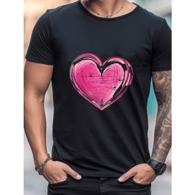 Celebrate in Style with This 100% Cotton Men's Valentine's Day Tee (Style: 335)