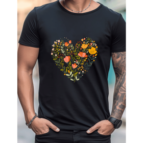 Celebrate in Style with This 100% Cotton Men's Valentine's Day Tee (Style: 319)