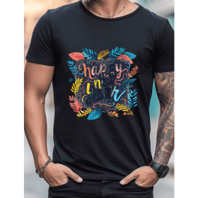 2025 New Year Cotton T-Shirt for Men - Stylish & Comfortable Short Sleeve Tee for All Seasons (Style: 48)