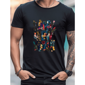 2025 New Year Cotton T-Shirt for Men - Stylish & Comfortable Short Sleeve Tee for All Seasons (Style: 36)